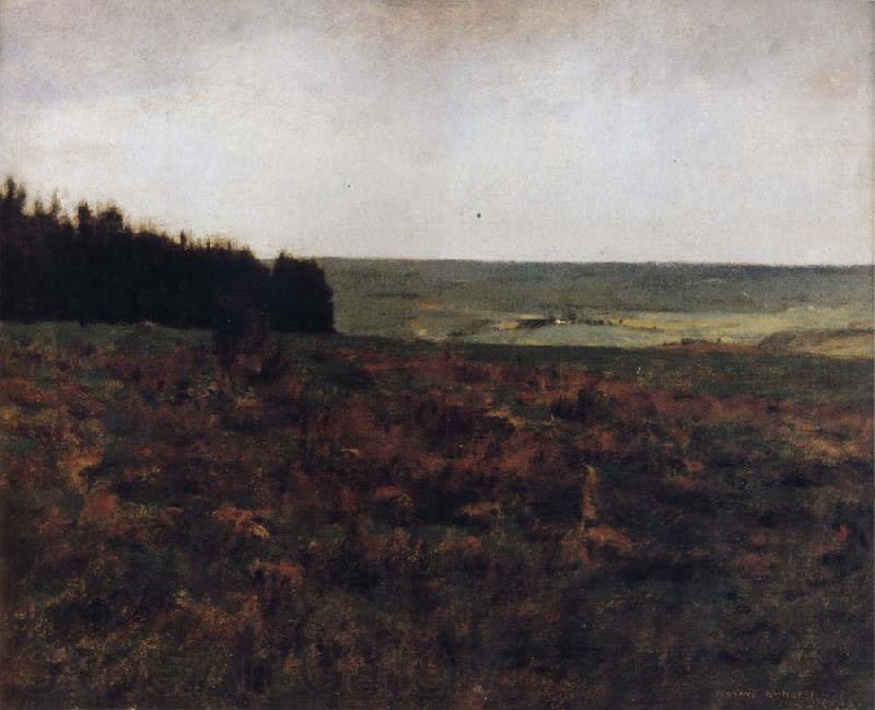 Fernand Khnopff Heaths in the Ardennes Spain oil painting art
